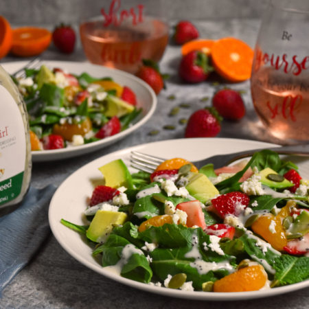 Image of Spinach & Strawberry Salad Recipe